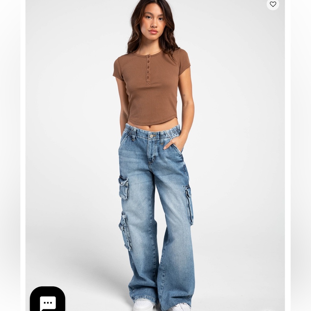Urban Outfitters Light Blue Cargo Jeans